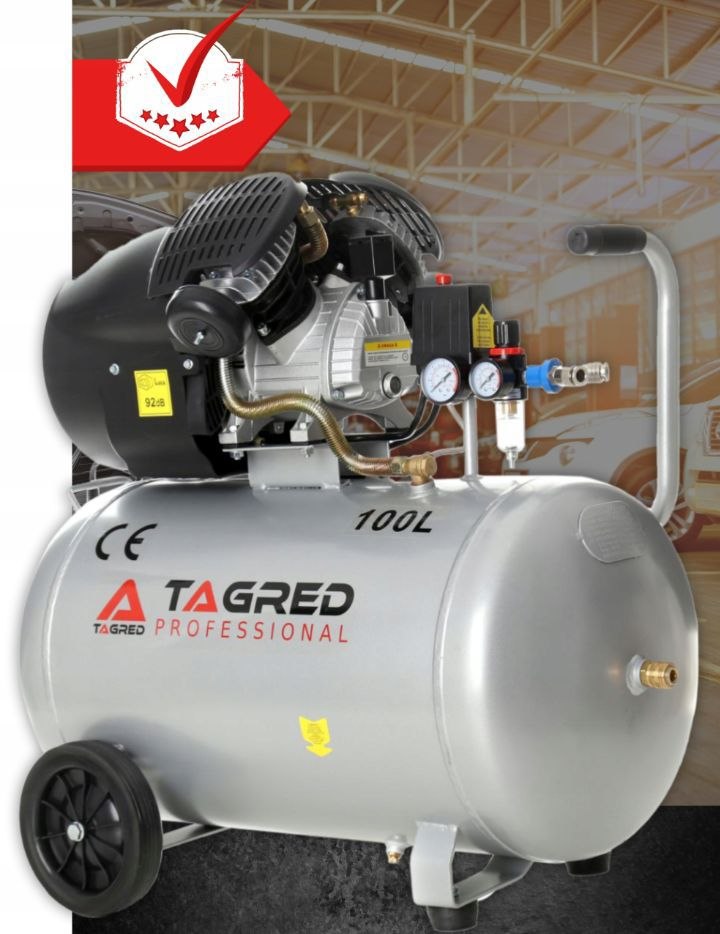 kompresor sprĘŻarka tagred 100l dwutŁokowy v2 18w1 + separator + olej kompresor sprĘŻarka tagred 100l dwutŁokowy v2 18w1 + separator + olej
